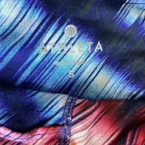 Athleta Cropped Leggings Multicolor Size Small EUC - Picture 4 of 11